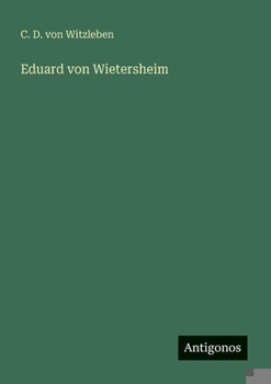 Paperback Eduard von Wietersheim [German] Book