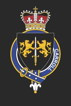 Paperback Carroll: Carroll Coat of Arms and Family Crest Notebook Journal (6 x 9 - 100 pages) Book