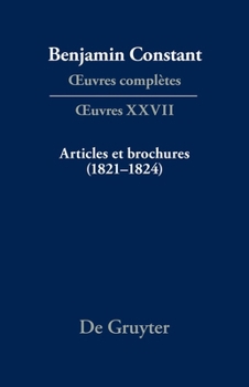 Hardcover Articles Et Brochures (1821-1824) [French] Book