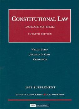 Paperback Constitutional Law: Cases and Materials Book