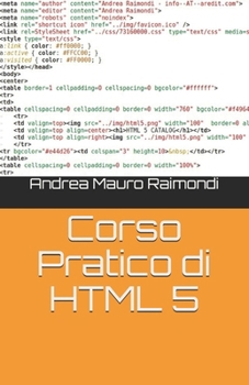 Paperback Corso Pratico di HTML 5 [Italian] Book