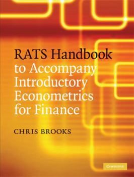 Hardcover RATS Handbook to Accompany Introductory Econometrics for Finance Book