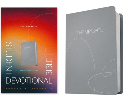 Imitation Leather The Message Student Devotional Bible (Leather-Look, Stone Gray) Book