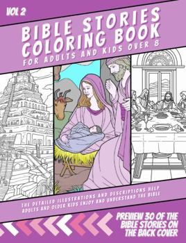 Bible Stories Coloring Book for Adults and Kids over 8