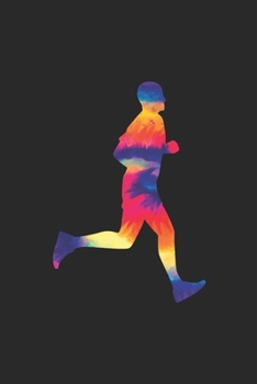 Paperback Tie Dye Running Notebook - Sports Gift for Runner - Running Journal - Running Diary: Medium College-Ruled Journey Diary, 110 page, Lined, 6x9 (15.2 x Book