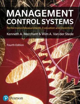 Paperback Management Control Systems: Performance Measurement, Evaluation and Incentives Book
