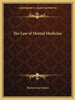 Paperback The Law of Mental Medicine Book