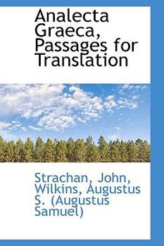 Paperback Analecta Graeca, Passages for Translation Book