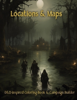 Paperback Locations & Maps: Story Seeds on every Coloring Page Book