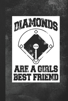 Paperback Diamonds Are A Girls Best Friend: Blank Lined Notebook Journal Gift for Baseball Lover Book