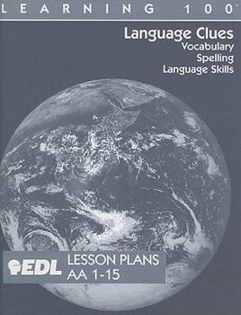 Paperback Language Clues Lesson Plans, AA 1-15: Vocabulary, Spelling, Language Skills Book