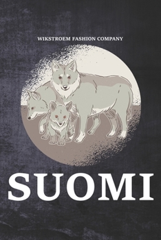 Wikstroem - Notes: Finnland Wolf Familie Suomi - Notizbuch 15,24 x 22,86 Punktgitter