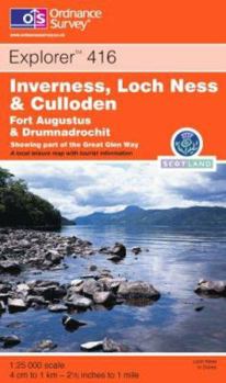 Map Inverness, Loch Ness and Culloden Book