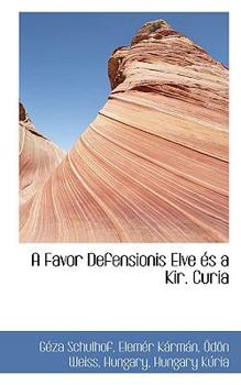 Paperback A Favor Defensionis Elve ?'S a Kir. Curia Book