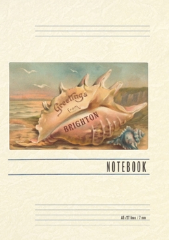 Paperback Vintage Lined Notebook Greetings from Brighton, England Book