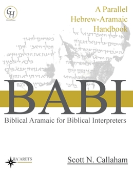 Hardcover Biblical Aramaic for Biblical Interpreters: A Parallel Hebrew-Aramaic Handbook Book