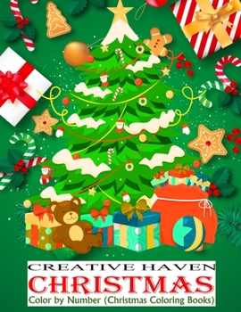 Paperback Creative Haven Christmas Color by Number (Christmas Coloring Books) Book