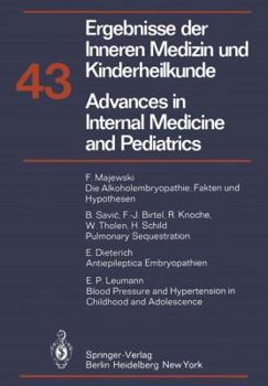 Paperback Advances in Internal Medicine and Pediatrics/Ergebnisse Der Inneren Medizin Und Kinderheilkunde Book