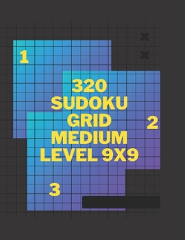 Paperback 320 Sudoku Grid Medium Level 9X9 Book