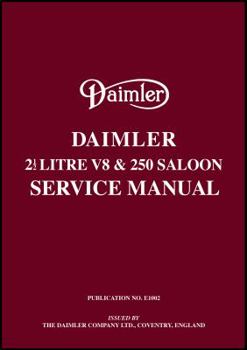 Paperback Daimler 2.5 V8 and 250 Saloon Service Manual Book