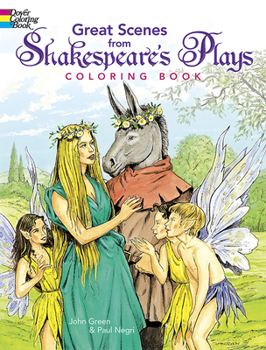 Paperback Great Scenes from Shakespeare's Plays Coloring Book
