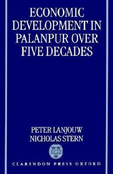 Hardcover Economic Development in Palanpur Over Five Decades Book