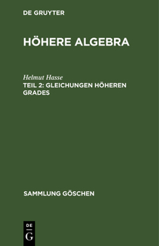 Hardcover Gleichungen höheren Grades [German] Book