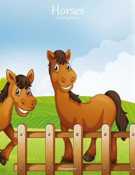 Paperback Horses Coloring Book 3 Book