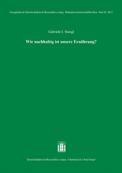 Paperback Wie Nachhaltig Ist Unsere Ernahrung? [German] Book