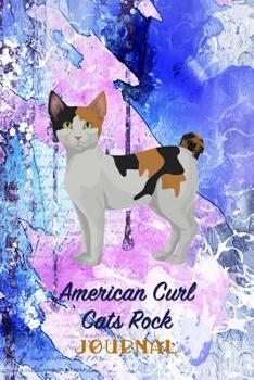 Paperback American Curl Cats Rock: Pocket Gift Notebook for Cat and Kitty Lovers Book