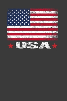 USA: Perfect USA Flag Notebook For Americans. Cute Cream Paper 6*9 Inch With 100 Pages Notebook For Writing Daily Routine, Journal and Hand Note