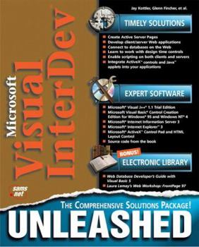 Paperback Microsoft Visual InterDev Unleashed [With MS Visual J++ Trial Edition, Source Code from Book] Book