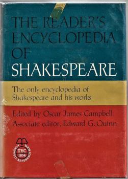 Hardcover Reader's Encyclopedia of Shakespeare Book