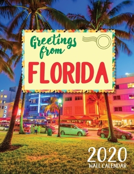 Paperback Greetings from Florida 2020 Wall Calendar Book