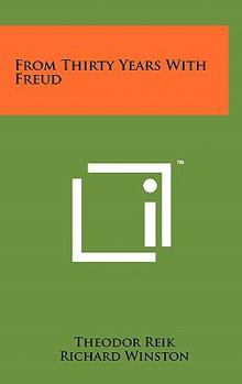 Hardcover From Thirty Years With Freud Book