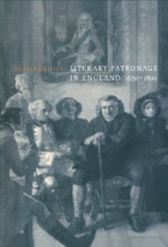 Paperback Literary Patronage in England, 1650 1800 Book