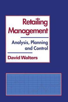 Paperback Retailing Management: Analysis, Planning and Control Book