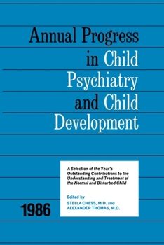 Paperback 1986 Annual Progress in Child Psychiatry Book