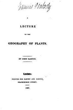 Paperback A Lecture on the Geography of Plants Book