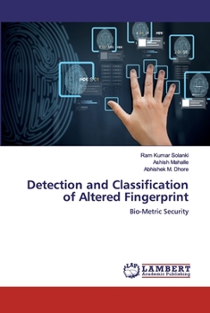 Paperback Detection and Classification of Altered Fingerprint Book