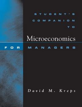 Paperback Student's Companion: For Microeconomics for Managers Book