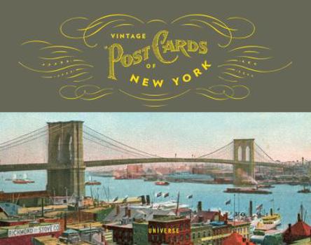 Hardcover Vintage Postcards of New York Book