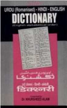 Hardcover Star's Romanised Urdu-Hindi-English Dictionary in English Alphabetical Order Book