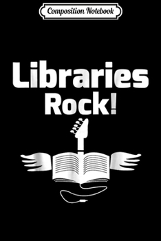 Paperback Composition Notebook: Library Rocks! Funny Summer Reading Book Librarian Journal/Notebook Blank Lined Ruled 6x9 100 Pages Book
