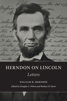Paperback Herndon on Lincoln: Letters Book