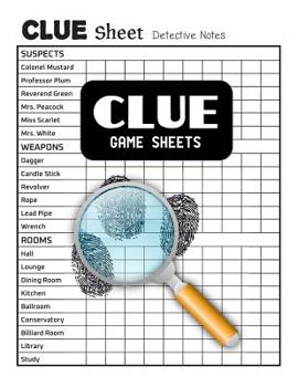 Clue Game Sheets: Clue Score Sheet Book