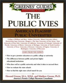 Paperback Greenes' Guide to Educational Planning: The Public Ivies Book