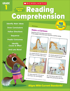 Paperback Scholastic Success with Reading Comprehension Grade 1 Workbook Book