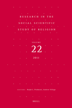 Hardcover Research in the Social Scientific Study of Religion, Volume 22 Book