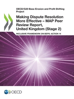 Paperback Making Dispute Resolution More Effective - MAP Peer Review Report, United Kingdom (Stage 2) Book